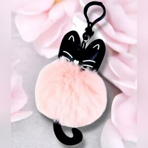 Adorable Plush Cat Purse Charm 7" 💖
